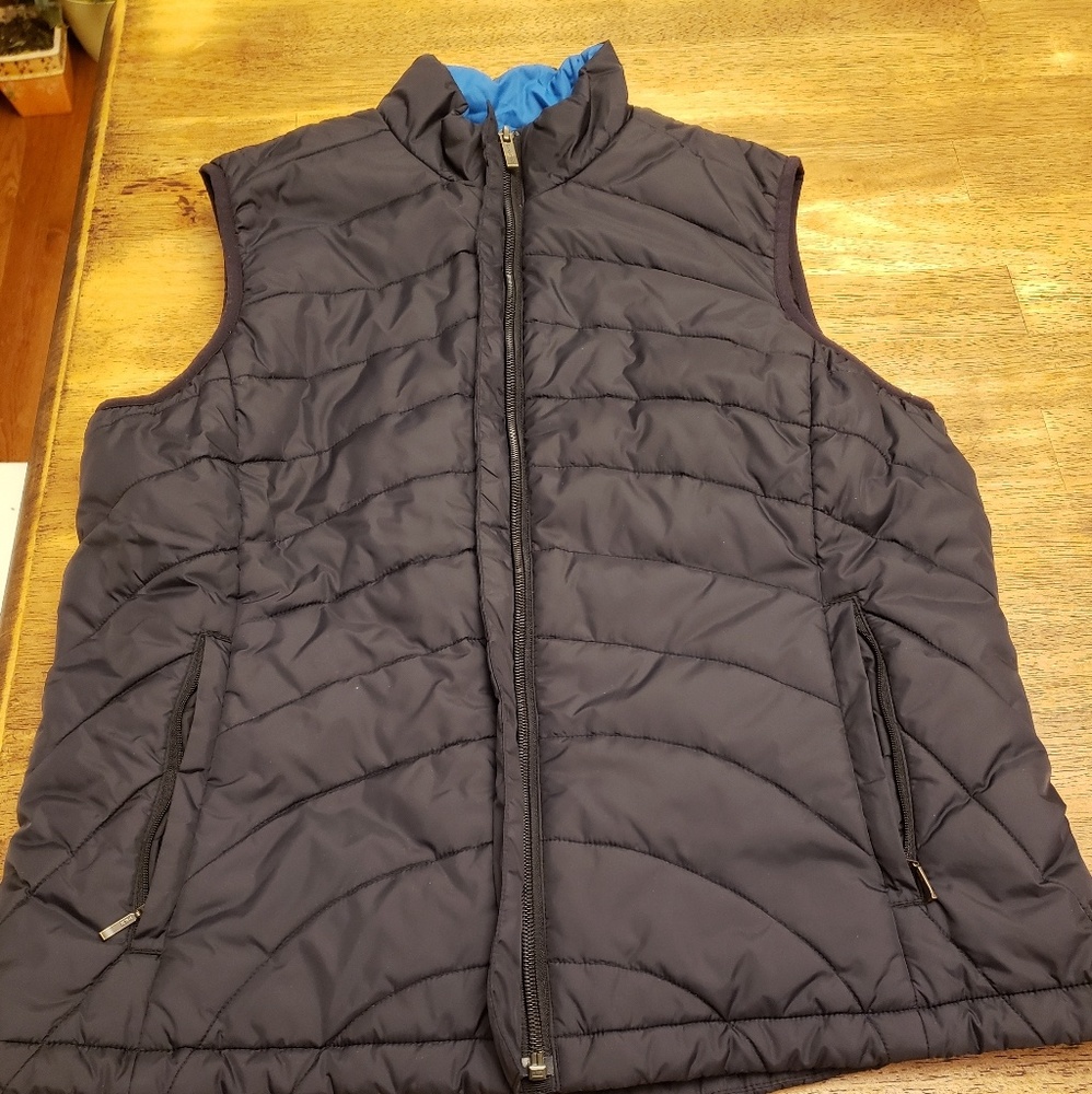 Lands End Black Down Puffer Vest